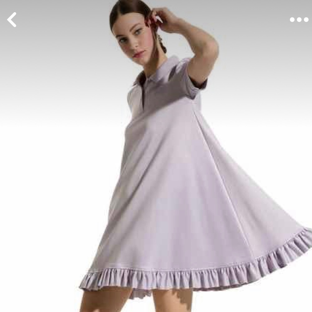Puma Lilac Mini Dress with Ruffle Hem